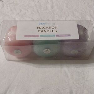 TrueLiving Macaron Scented Candle Trio - Pink, Green & Purple